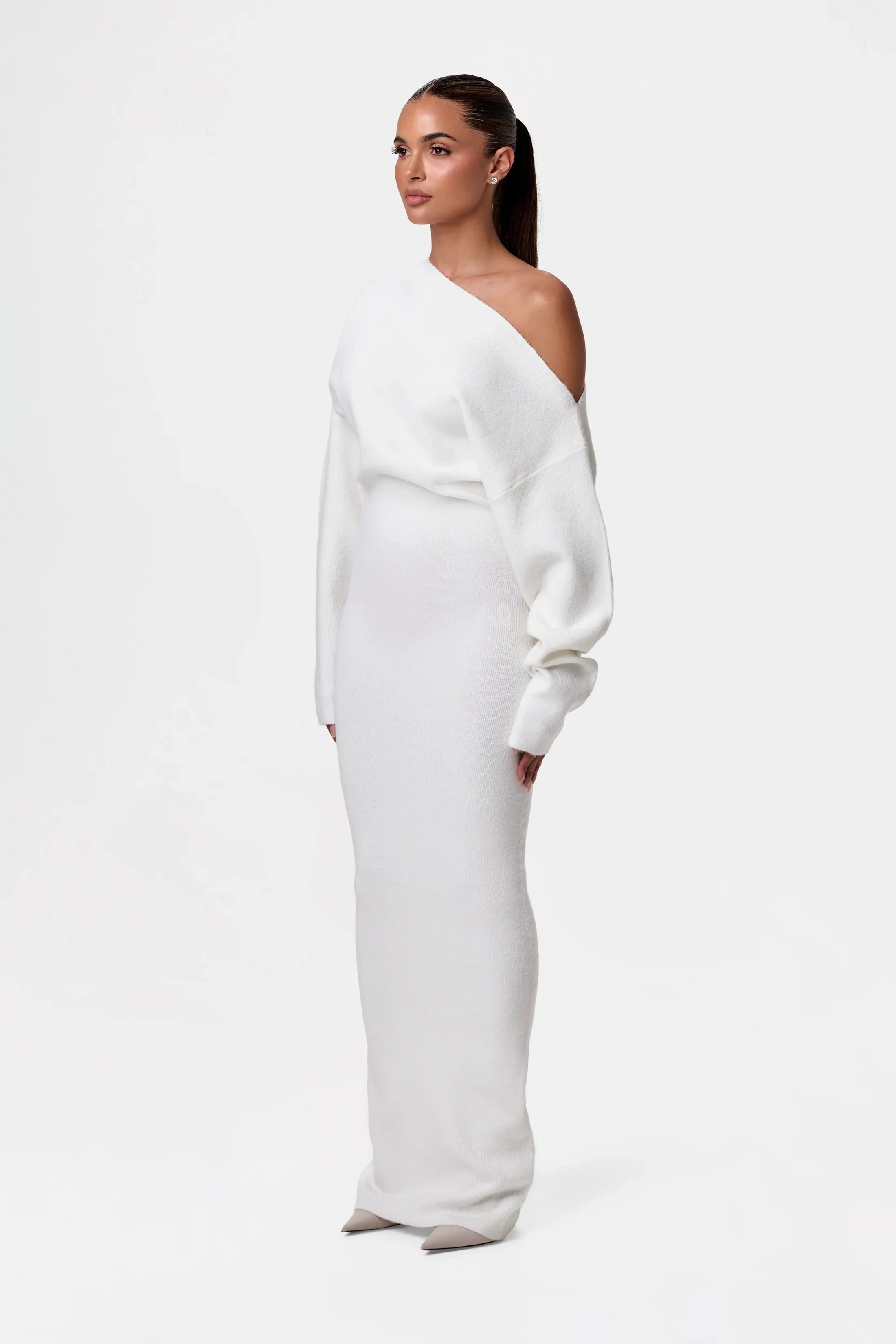 Drop Shoulder Sweater Dress - Image 7
