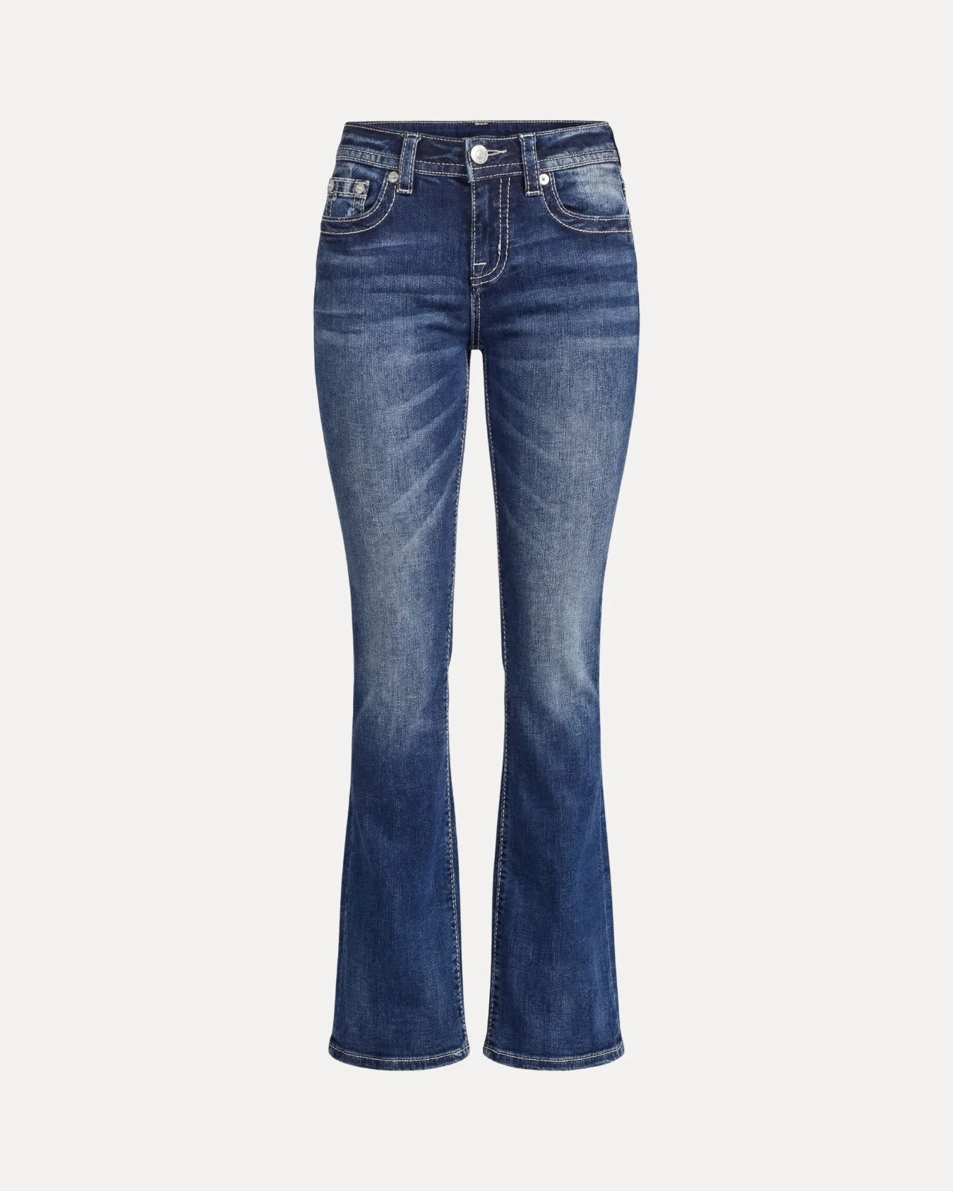 Embroidered Flare Jeans - Image 2
