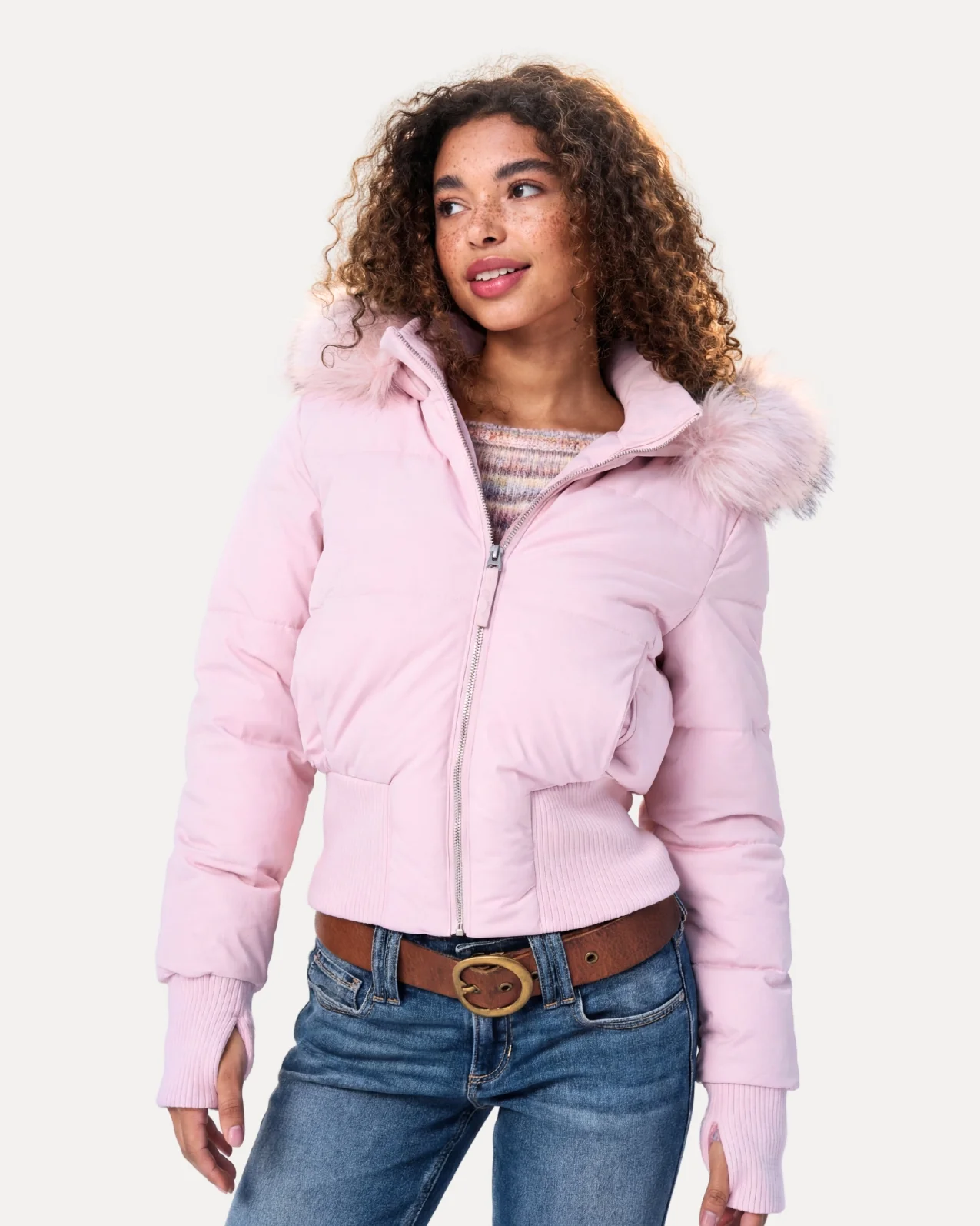 Fur Hood Puffer Jacket - Image 2