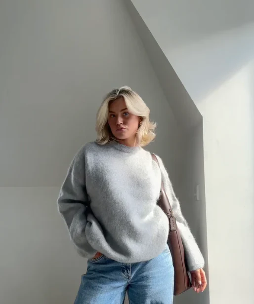 Oversized Sweater Mohair Blend - Image 9